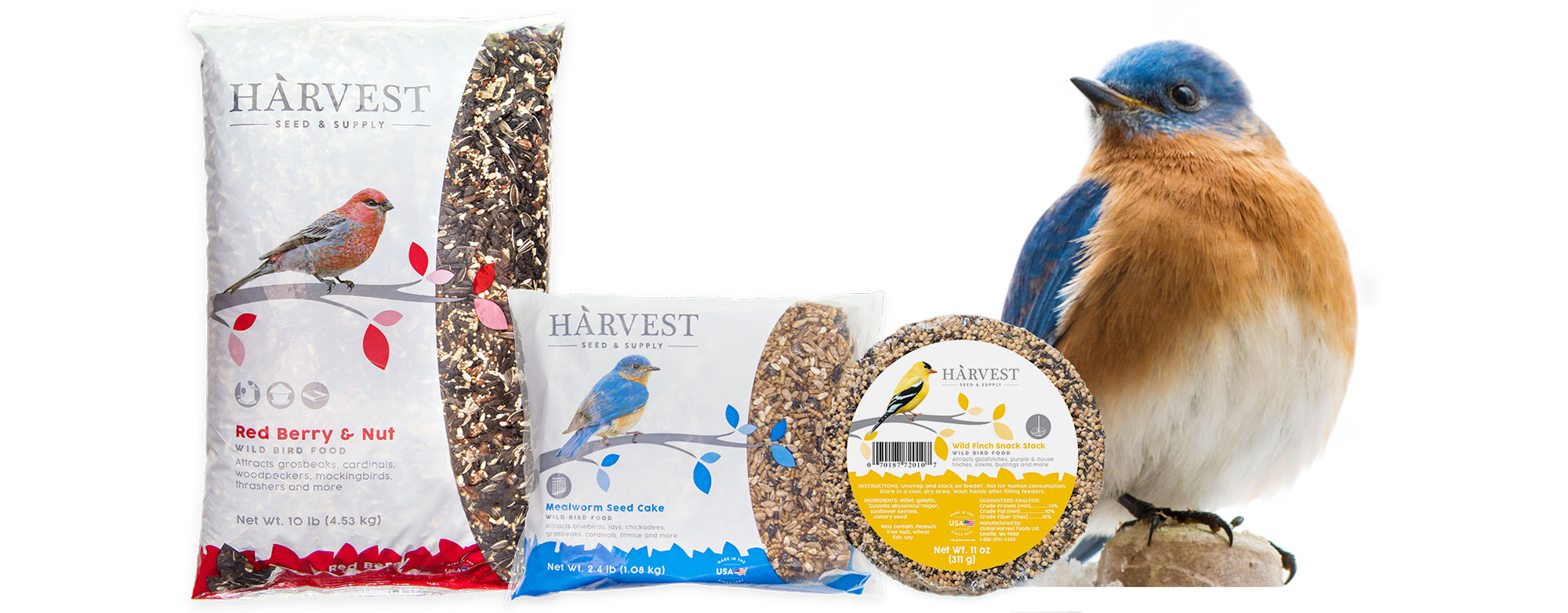 Harvest is a new line of simple, natural, family-made wild bird food created right here in America.